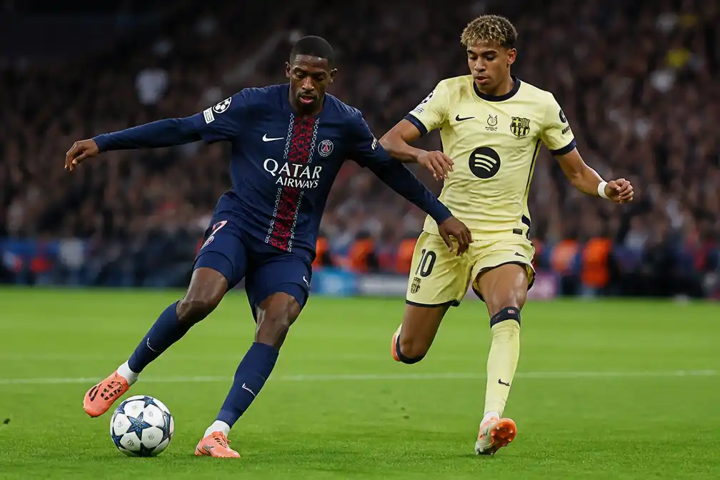 Barcelona duwt PSG achteruit na moeizame start tegen PSG in Champions League