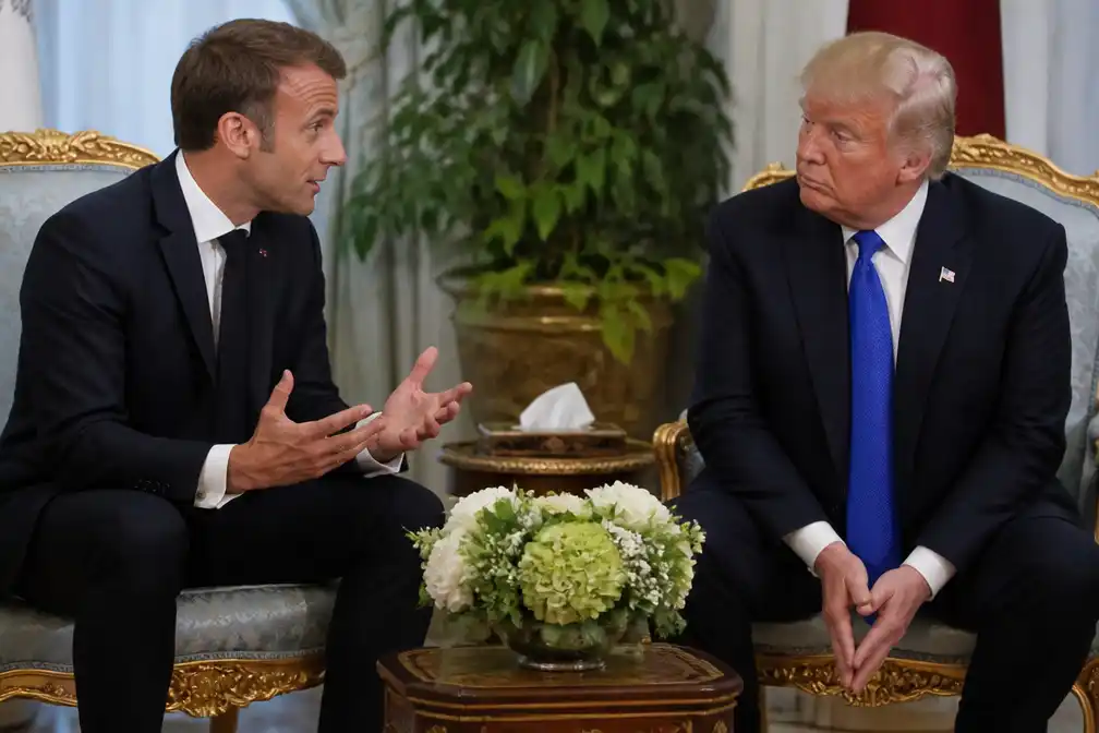 Macron verwijt Trump en andere buitenlandse leiders 'domme uitspraken' over onrust in Frankrijk