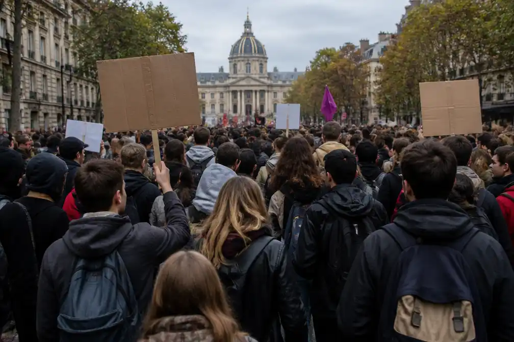 Rechter schort verbod op: studentenprotest in Parijs mag doorgaan