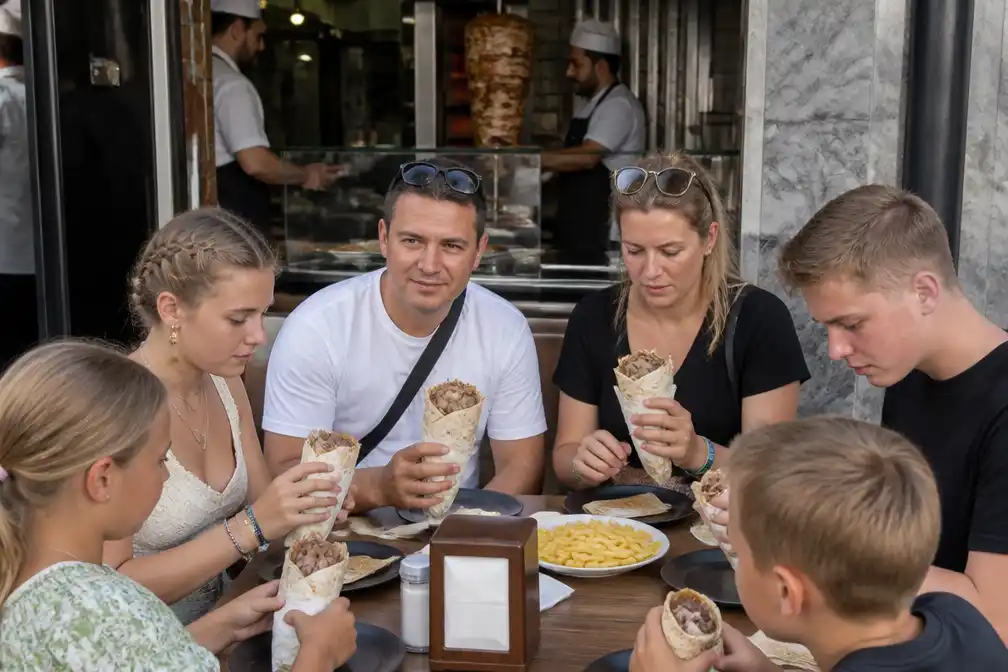 Familie Morgal vindt kebab in Turkije, maar Wesley vindt de Nederlandse lekkerder