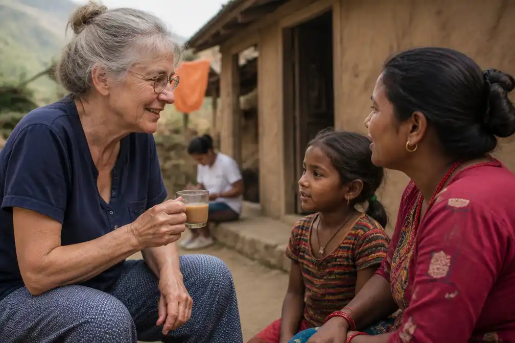 Gynaecoloog Loes Harmsen (74) uit Deventer: gezinnen in Nepal liggen nu onder de modder