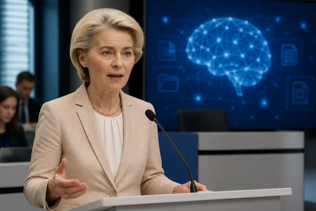 Von der Leyen: Europese Commissie moet meer AI gebruiken in eigen ambtelijk apparaat