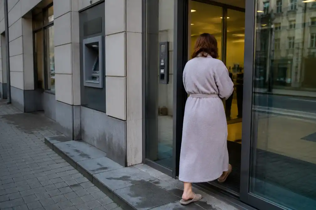 Politie zoekt vrouw in kamerjas na bankfraude met geld van man (64) uit Zelzate