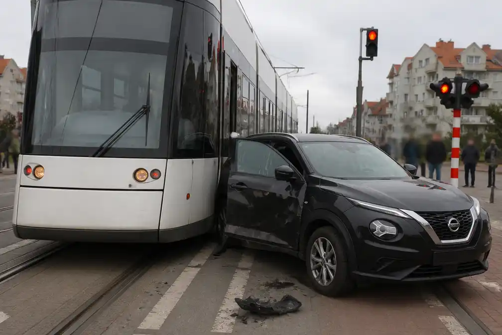 Schepen van De Haan rijdt door rood en botst met kusttram in Leopoldlaan