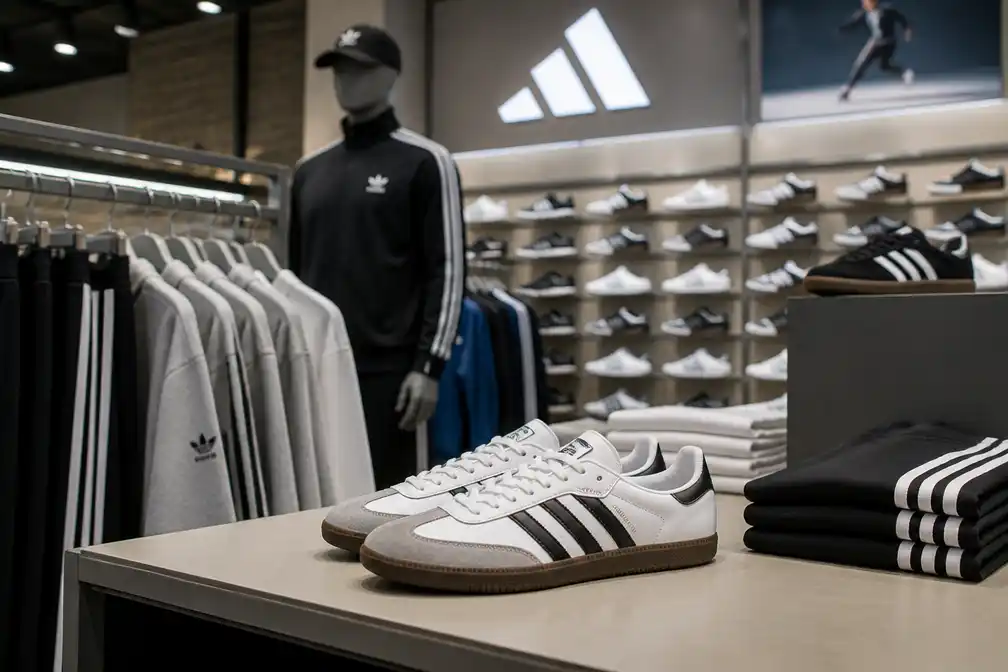 Adidas groeit met kleding en sportartikelen, schoenenverkoop blijft achter