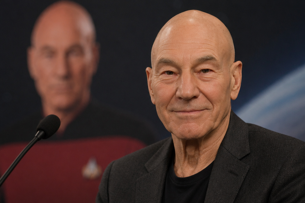 Star Trek-makers eren stem en uitstraling van overleden Patrick Stewart