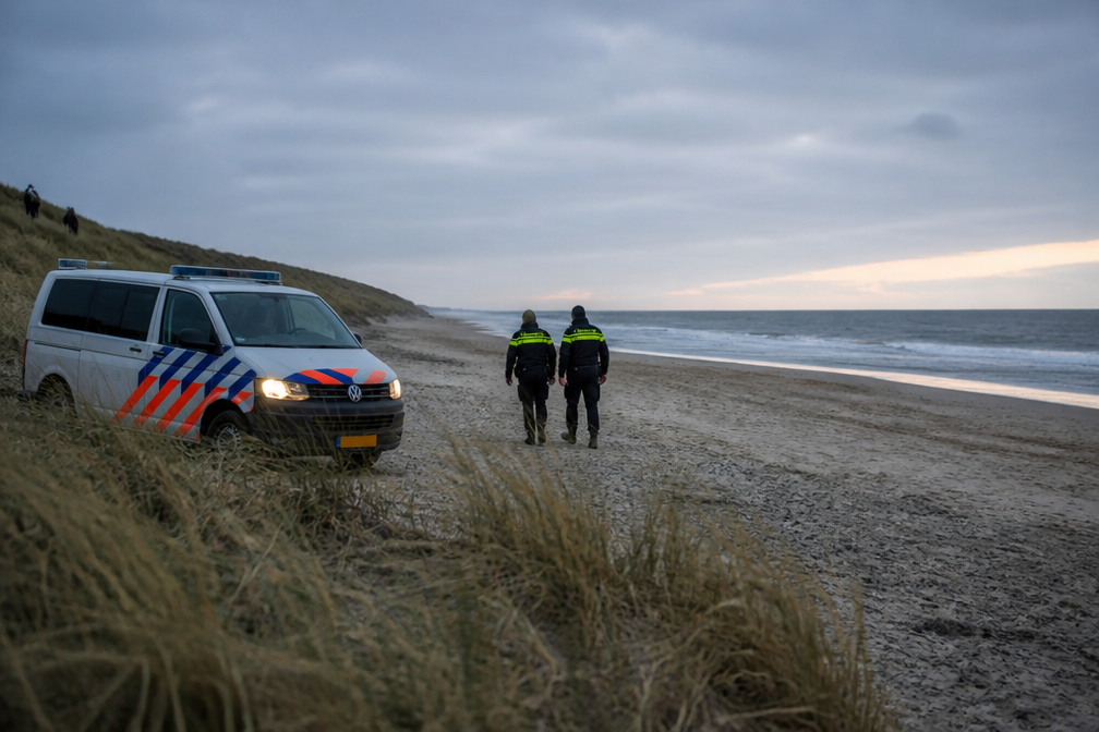 56-jarige man dood gevonden op Texels strand, politie sluit misdrijf uit