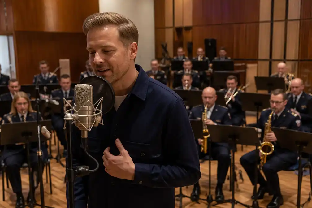 Jim Bakkum komt met eerste kerstshow 'Jim's Jingle Bells' en kerstalbum met luchtmachtorkest
