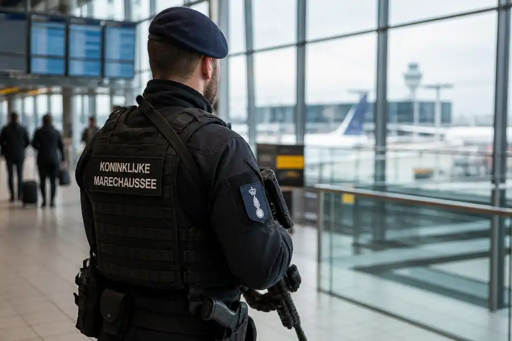 Gewapende Beveiliging Burgerluchtvaart van marechaussee 30 jaar op Schiphol