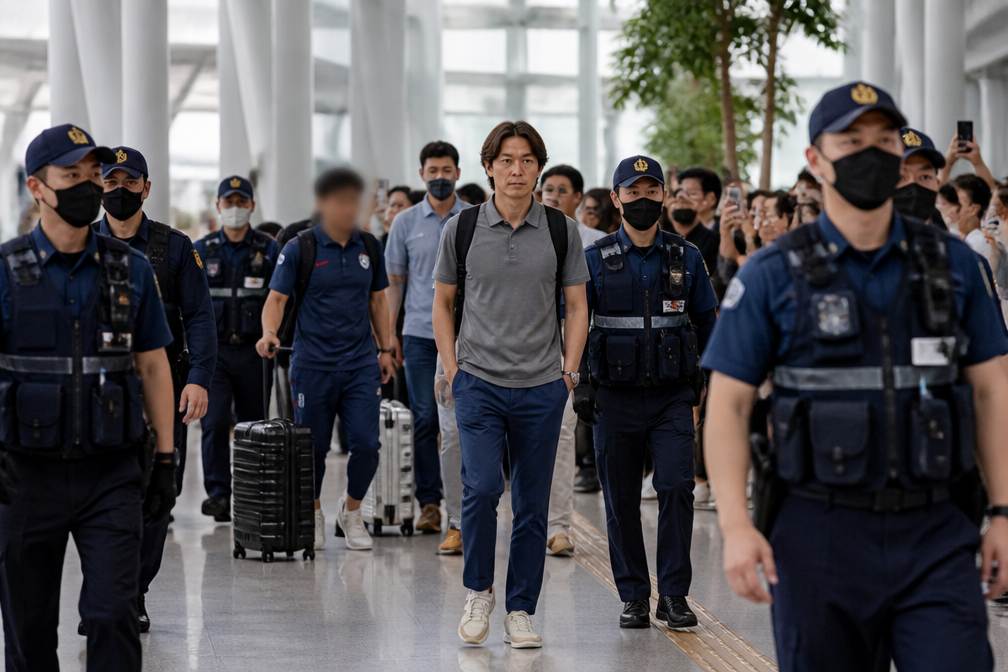 160 agenten bewaken terugkeer Zuid-Korea na doodsbedreiging bondscoach Hong Myung-bo