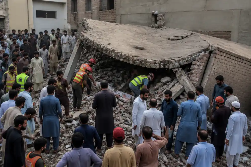 Dakinstorting bijlescentrum Lahore doodt 14 kinderen, meerdere gewonden