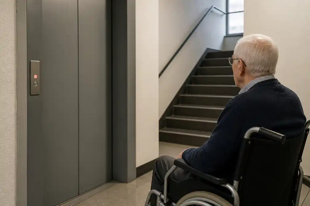 88-jarige al drie weken opgesloten in huis door kapotte lift