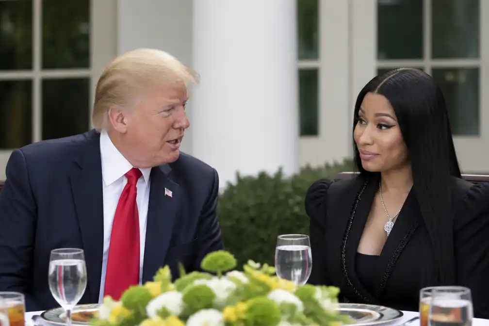 Trump noemt Nicki Minaj 'een fantastisch persoon' tijdens lunch in Witte Huis