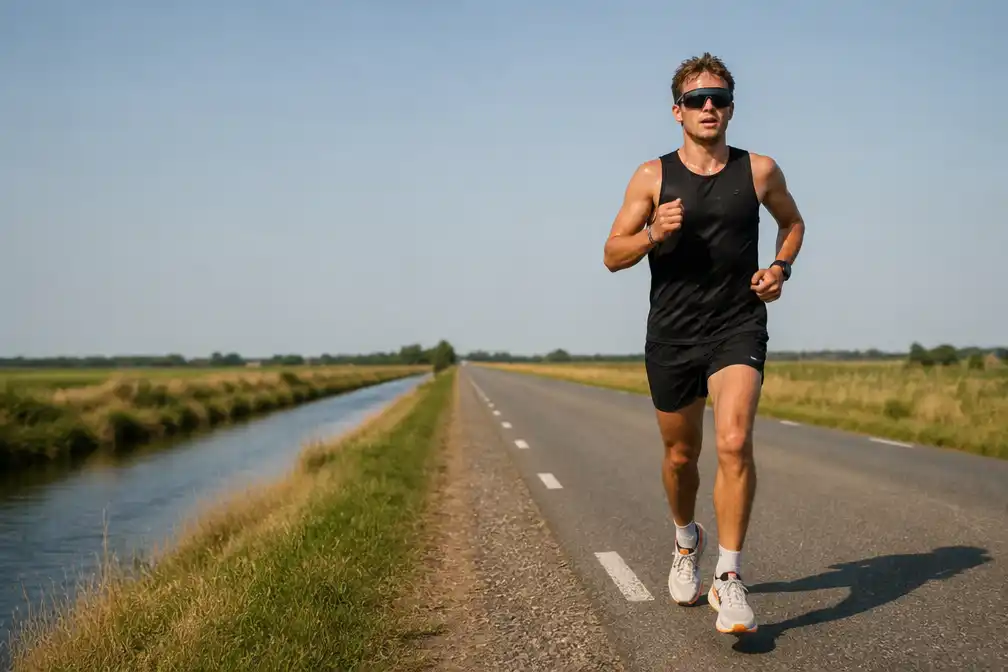 Influencer rent bijna marathon tijdens code rood; hoogleraar waarschuwt voor risico's
