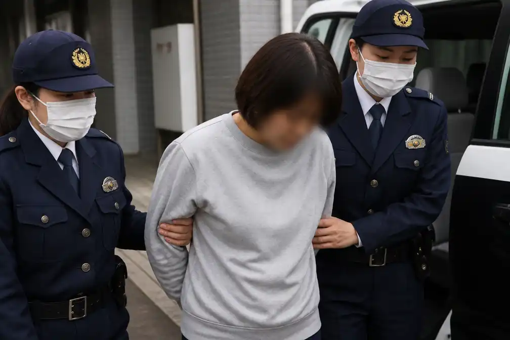 Japanse vrouw opgepakt voor dichtnaaien lippen huisgenote in Koga