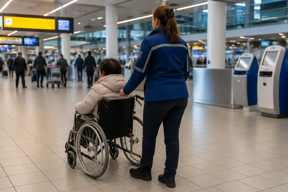 Schiphol gaat zelf minder mobiele reizigers begeleiden per 2028