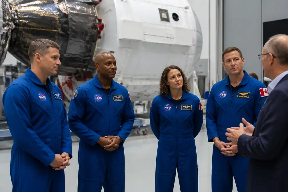 Artemis II-astronauten bespreken maanmissie bij ESA in Noordwijk op 13 juli 2026