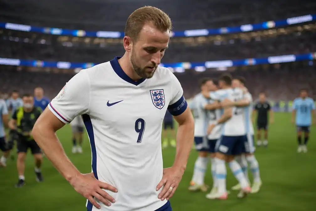 Engelse aanvoerder Harry Kane kapot na uitschakeling in WK-halve finale tegen Argentinië