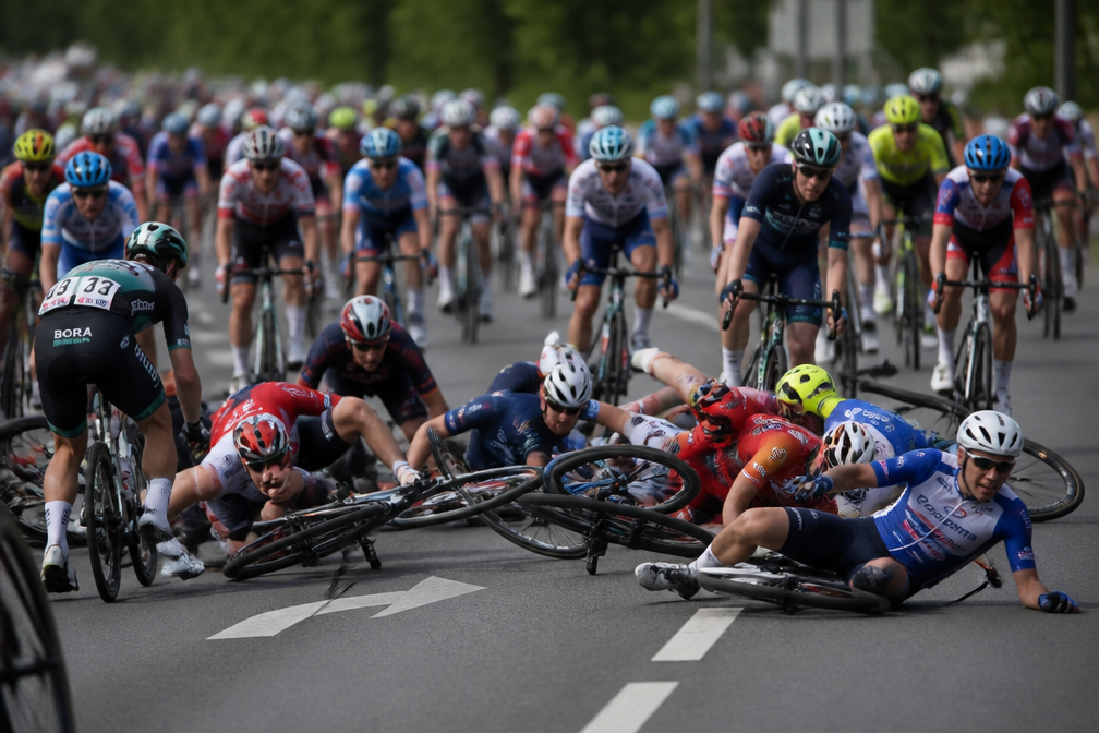 Eerste grote val in Tour de France, maar renners prijzen gentlemen's agreement voor veiliger koers