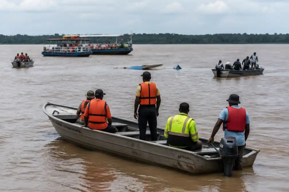 Dodental veerbootongeluk Guyana stijgt naar 41, tientallen vermist