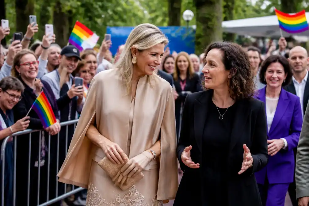 Koningin Máxima bij opening WorldPride 2026 in Vondelpark