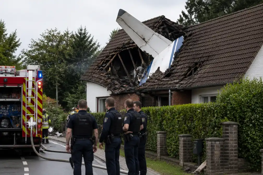 Klein vliegtuig stort neer op woning in Noord-Duitsland: één dode, één vermiste