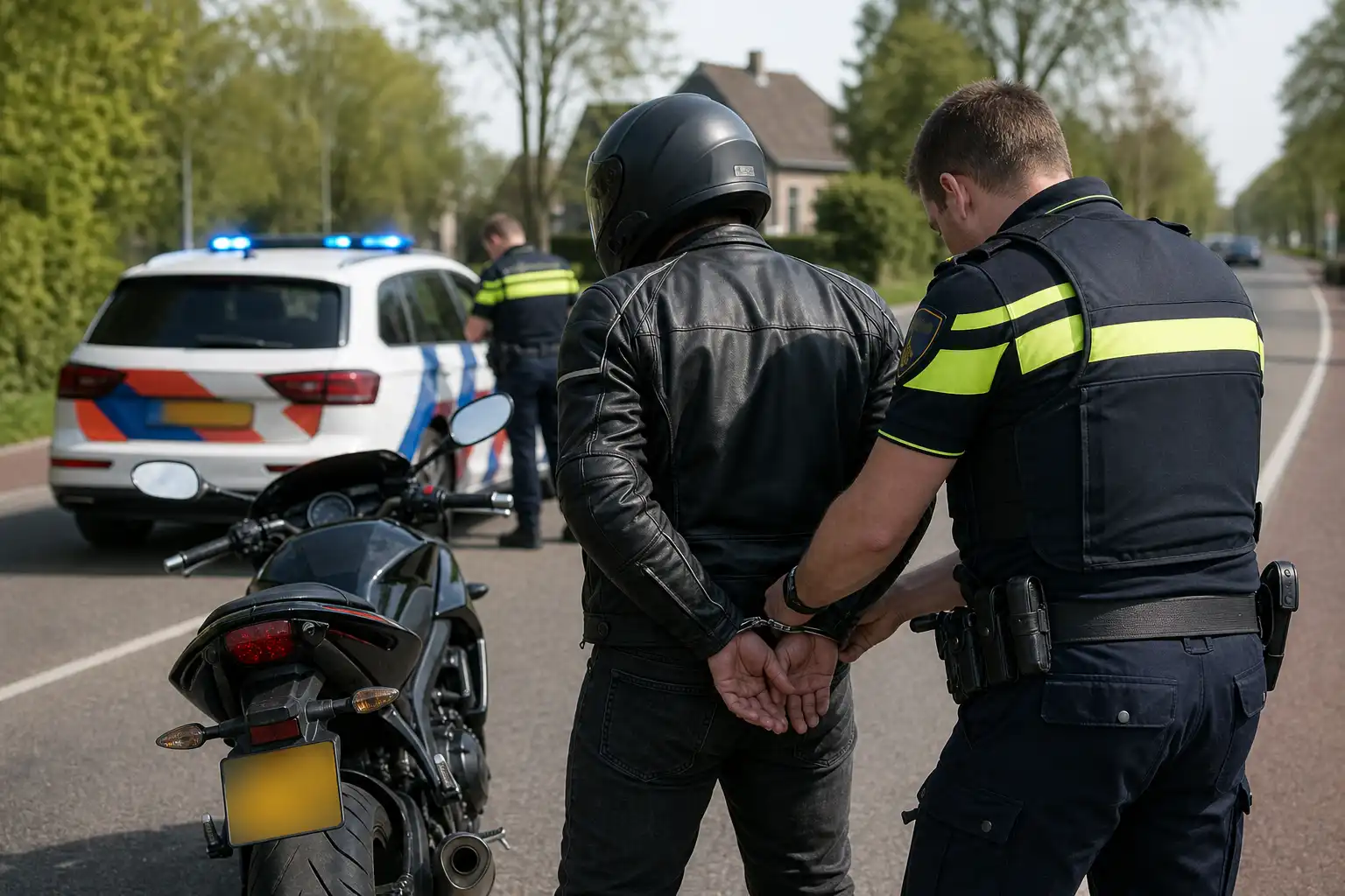 Beuningse motorrijder na anderhalf uur achtervolging aangehouden in Groesbeek