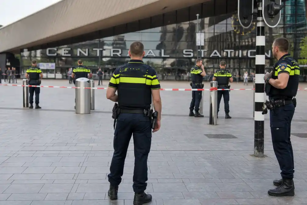 Man schiet in de lucht op Rotterdam Centraal, geen gewonden