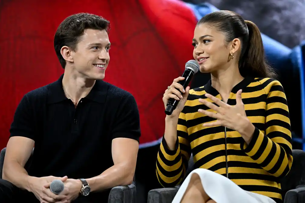 Tom Holland en Zendaya promoten 'Spider-Man: Brand New Day' in Amsterdam